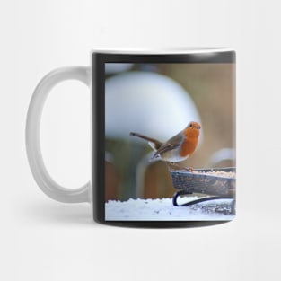 Robin Redbreast in winter Mug